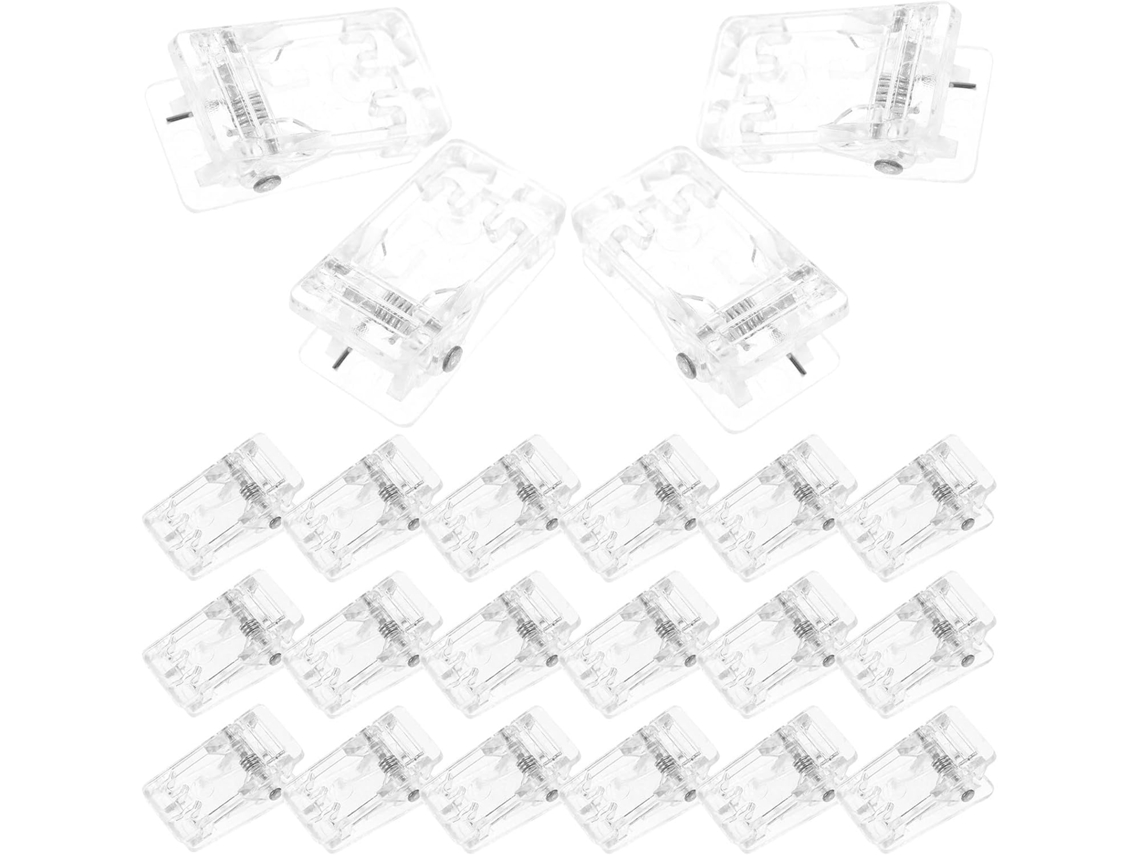 Conjunto de 50 clipes de identificação Access com pino de plástico, resistentes e compactos para cartões de crédito danificados.