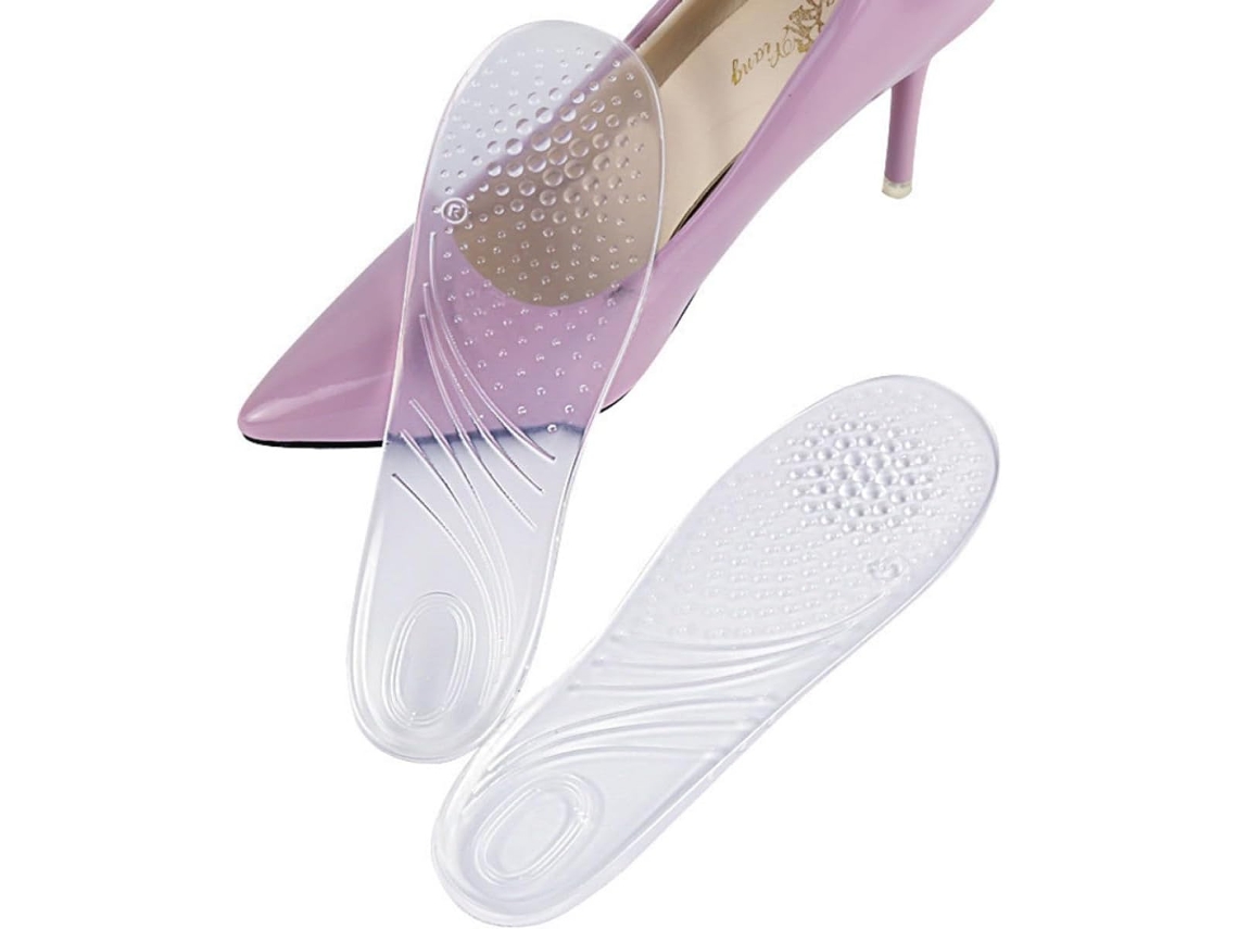 Palmilhas De Gel Transparentes Magiclulu Para Cuidados Com Os Pés, Almofadas Invisíveis Para Mulheres, Tamanho Único