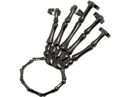 Pulseira De Mão De Ossos Punk Com Anéis Dedo Calavera Para Homens E Mulheres Halloween Cosplay