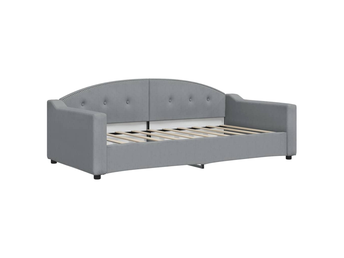 Day Bed, Day Beds Vidaxl Cinzeto Tecido (90 X 190 Cm)