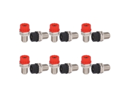 Laxiscreed Conector De Terminais Banana De Latão Niquelado, 20 Conjuntos, 4mm Para Ensino
