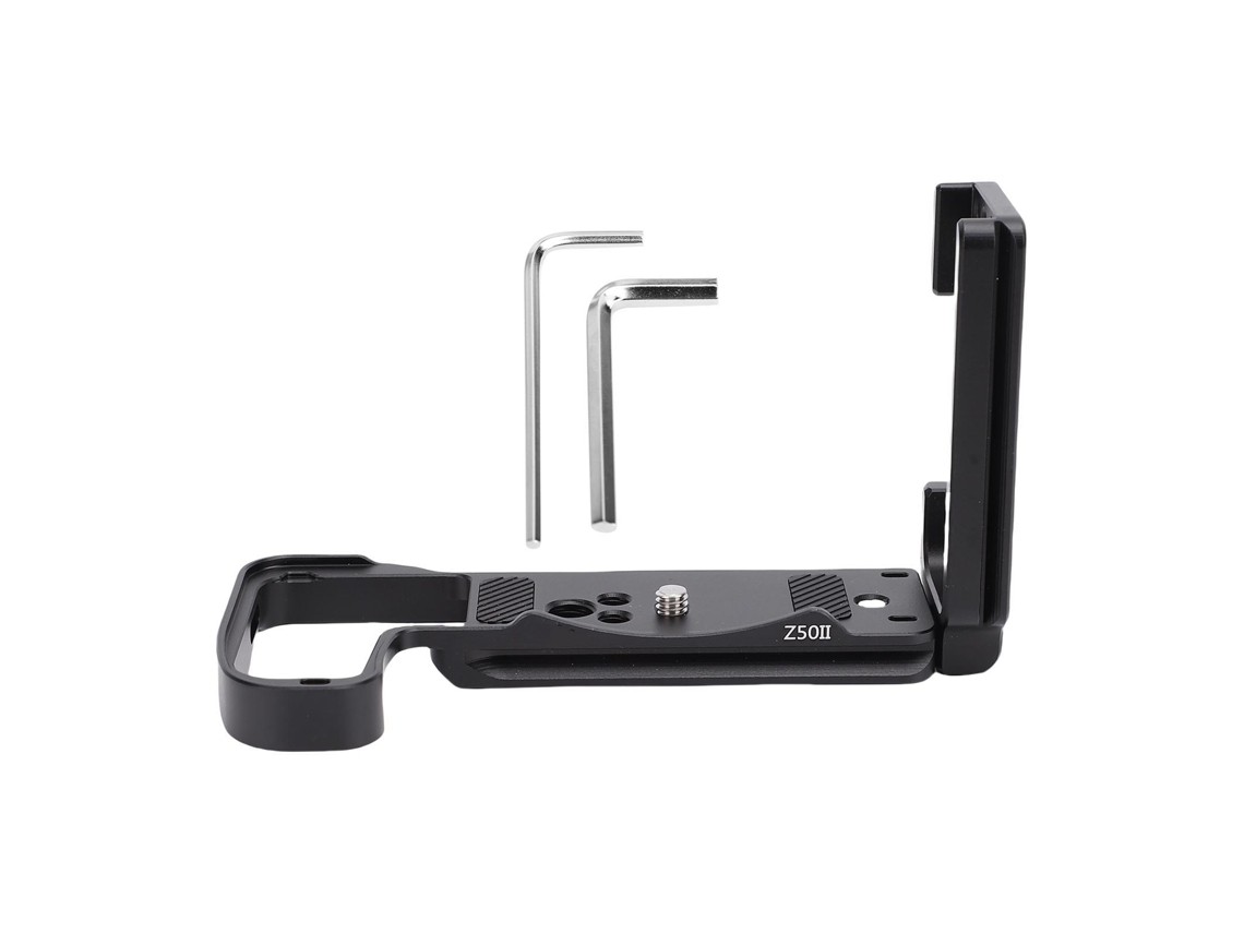 Placa de suporte em L de liberação rápida para câmera Z50ii, comutação vertical/horizontal para estabilizador, tripé e monopé.