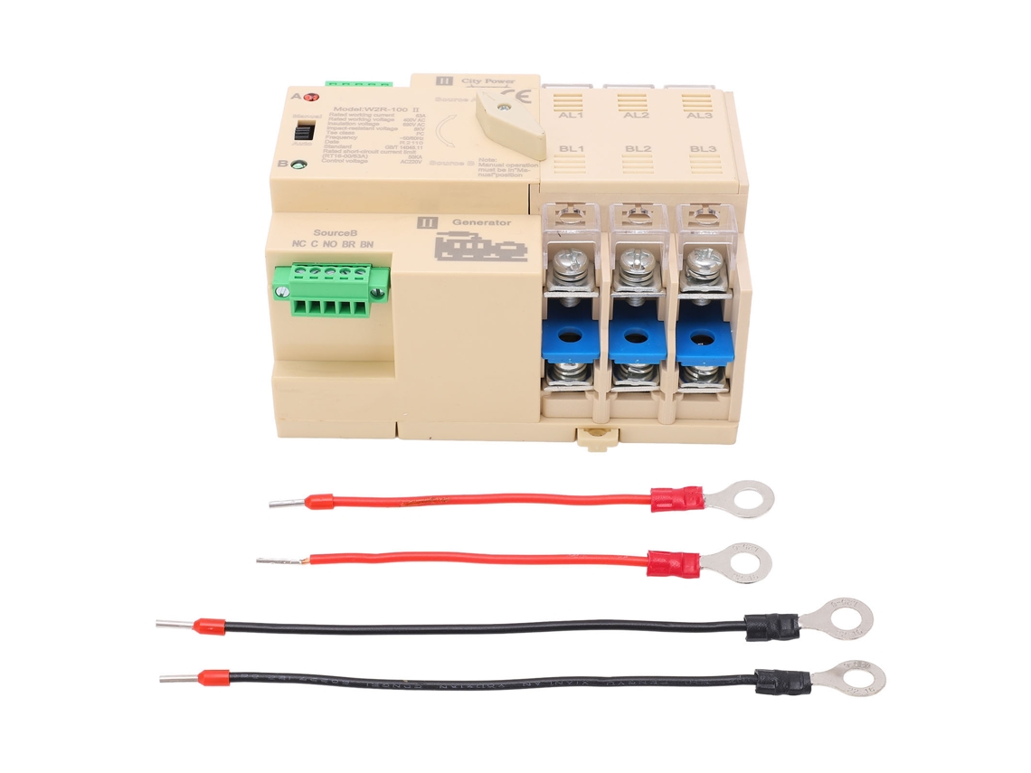 Interruptor de Transferência Automática Dual 3p 63a 220v com Carcaça Pp S/MARCA