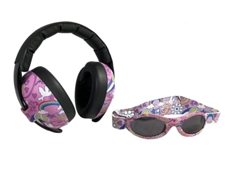 Combo de óculos de sol com protetores auriculares Banz