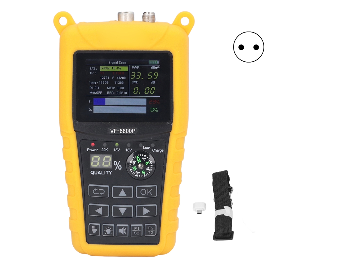 Hd Satellite Finder EOOCOO (detecção de sinal DVB S2/T2/C)
