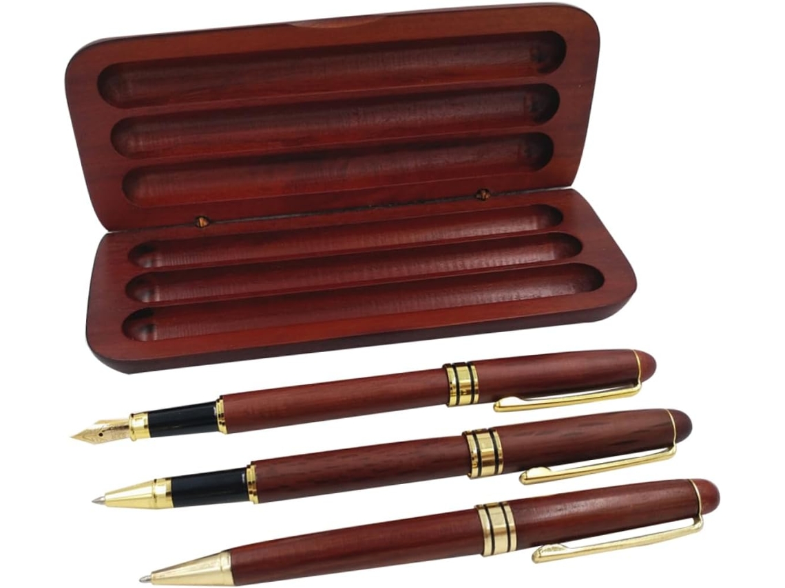 Conjunto De 3 Canetas Para Caligrafia Nuobesty Com Estojo Presente: