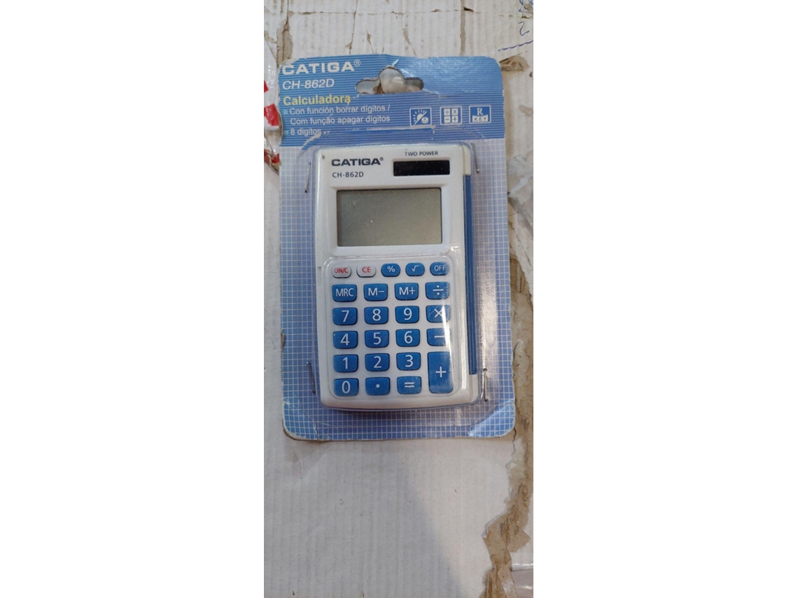 Calculadora Básica CATIGA CH-862D Azul (Outlet Caixa Aberta - 8 dígitos)