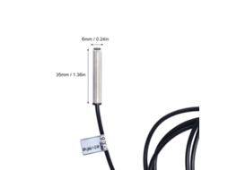Laxiscreed Interruptor De Proximidade M6 Miniatura Pnp De 3 Fios, Deteção Até 1mm, Dc 6-36v