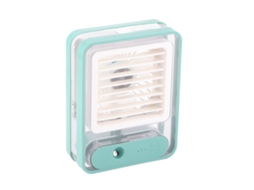 Laxiscreed Ventilador De Spray Para Escritorio Com Luz, Recarregável, Hidratante E Umidificador Usb