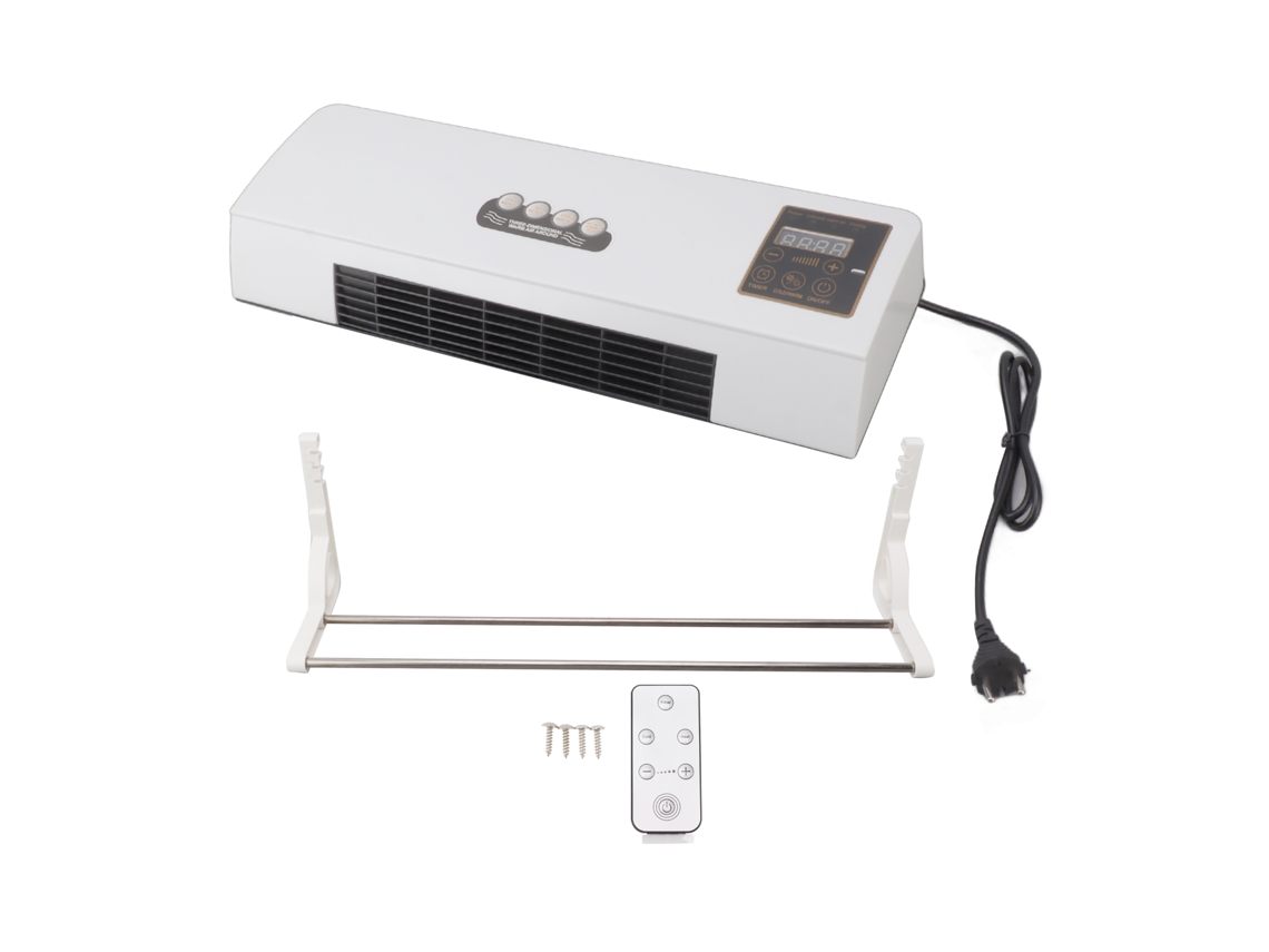 Aquecedor De Parede Elétrico Laxiscreed Com Controle Remoto Integrado