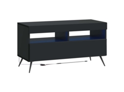 Vidaxl Gabinete De Tv Led Preto Derivados De Madeira