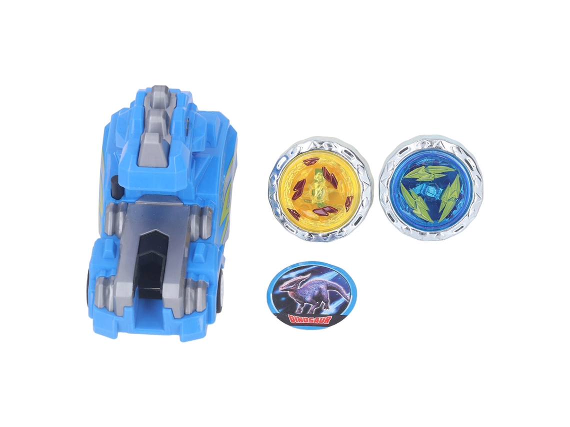 Ats brinquedo de Girar Cóptero Led com Luz Interativo Dinossauro Animado Divertido Sem Fim Azul