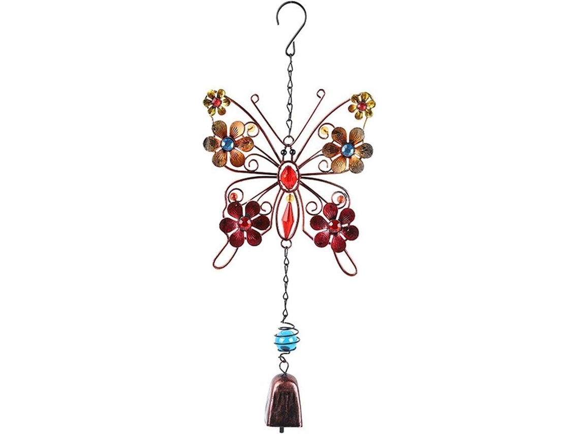 Campanas De Viento De Mariposa De Metal Colgante Para Hogar Jardín Decoración Regalo