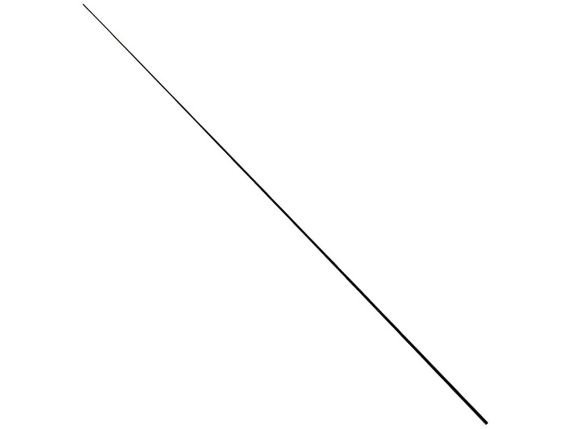 Biqueira Solid Carbon 50 Cm Prateado 0.7-2.2 Mmmaver
