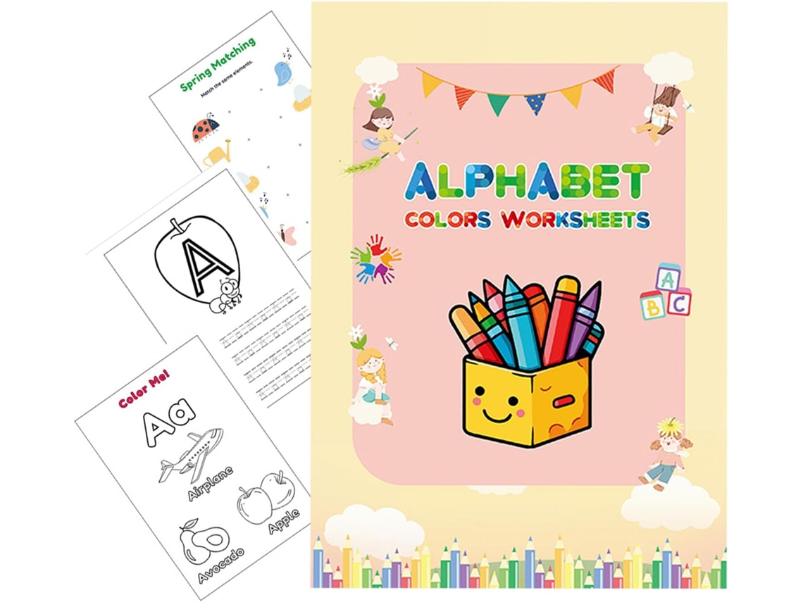 Livro De Alfabeto Para Traçar Escrita Apagável Crianças Em Idade Pré Escolar Aprendizado Divertido