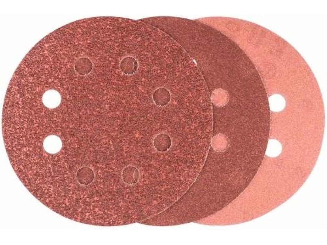 Conjunto de 6 Folhas de Lixa BOSCH para Lixadeira Excêntrica 125 mm