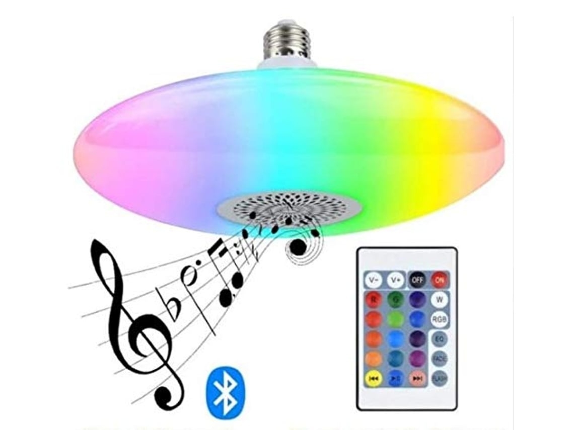Lâmpada Bluetooth, Led, Com Comando, Rgb, 20 W, 160 Mm, Bluetooth, E27 Tressino