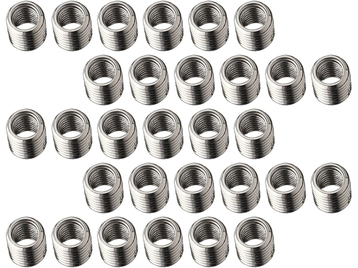 Conjunto De 30 Porcas Conversoras M6 Para M8 Em Aço Inoxidável
