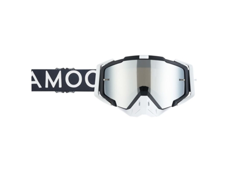 Óculos Cruzados de Motocicleta com Lentes Espelhadas de Prata AMOQ Aster TU