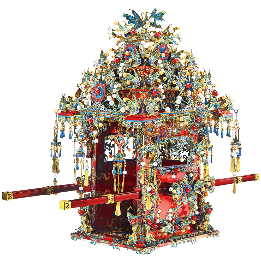 Quebra-cabeça 3d De Metal, Modelo Chinês, Kit De Montagem Diy, Cadeira De Sedan Para Casamento