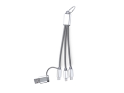 Cabo carregador triplo micro USB, tipo C e Lightning DAM