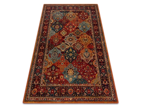 Tapete de Lã Polonia Samari Ornamento Rubi (200 x 300 cm)