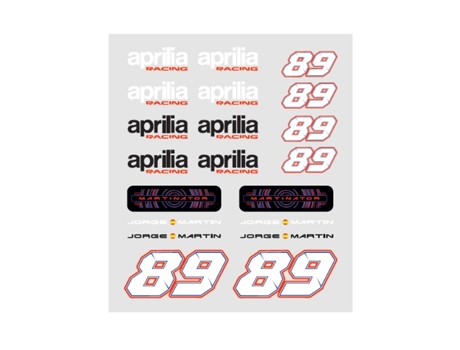 Autocolantes Jorge Martin Aprilia 89 Ce U