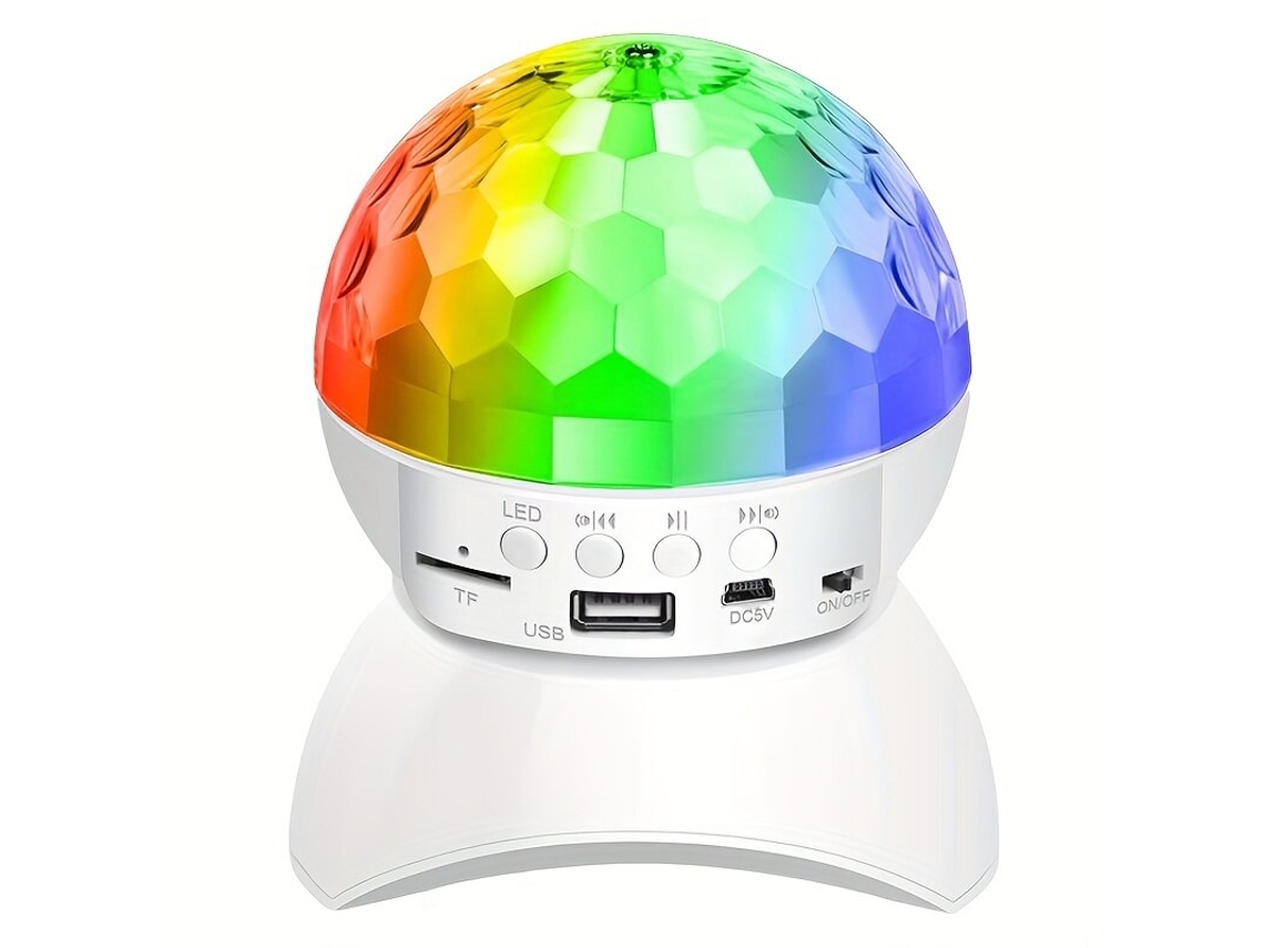 Efeitos de Iluminação Led com Projeção de Som e Luz Via Bluetooth MDUG