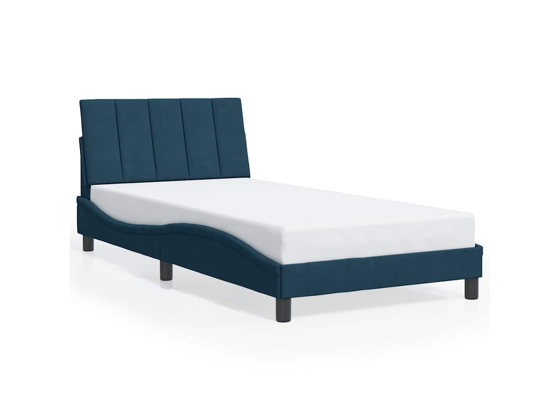 Bed Frame, Bed Frames Vidaxl Azul Madeira Processada (100 X 200 Cm)