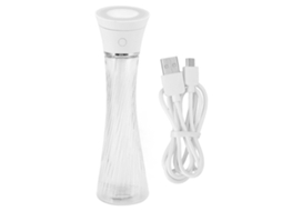 Laxiscreed Umidificador Usb Portátil Com Bateria De Lítio E Espelho De Vaidade Fino Branco