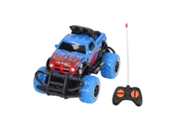 Primerox carro de Controle Remoto Off Road 1:43 com Para choques Resistentes Presente de Aniversário Azul para +3 Anos