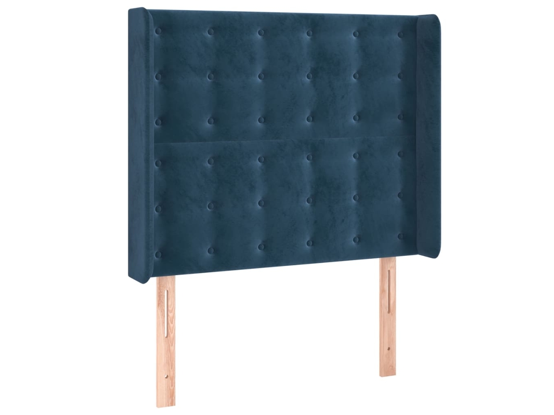 Headboard, Headboards Vidaxl Azul Veludo (103 X 16 X 118/128 Cm)