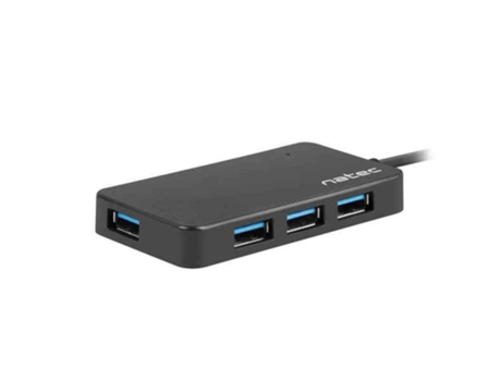 HUB  Silkworm USB-C 4 Puertos USB 3.0 Negro