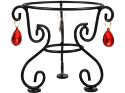 Suporte Criativo Galpada Para Jardim E Quintal, Design Robusto Em Ferro Com Formato De Esfera Observação, Base De Mesa