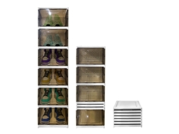 Sapateira Dobrável 6 Níveis 105x25,5x34,5 Nyana Home | Caixa De Sapatos | Organizador De Calçados