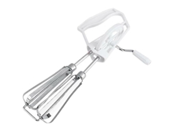 Batedor De Ovos Manual Com Manivela Aço Inoxidável E Cabo Plástico Para Cozinha