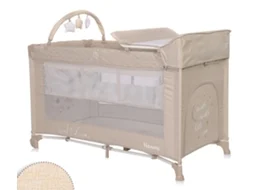 Berço de Viagem Noemi Plus 2 Níveis Fog Beige LORELLI