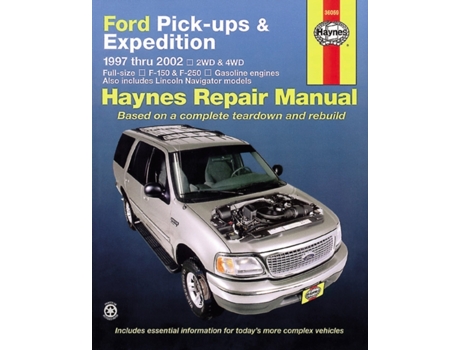 Livro ford f-150 ('97-'03), expedition & navigator pick ups de haynes (inglês)