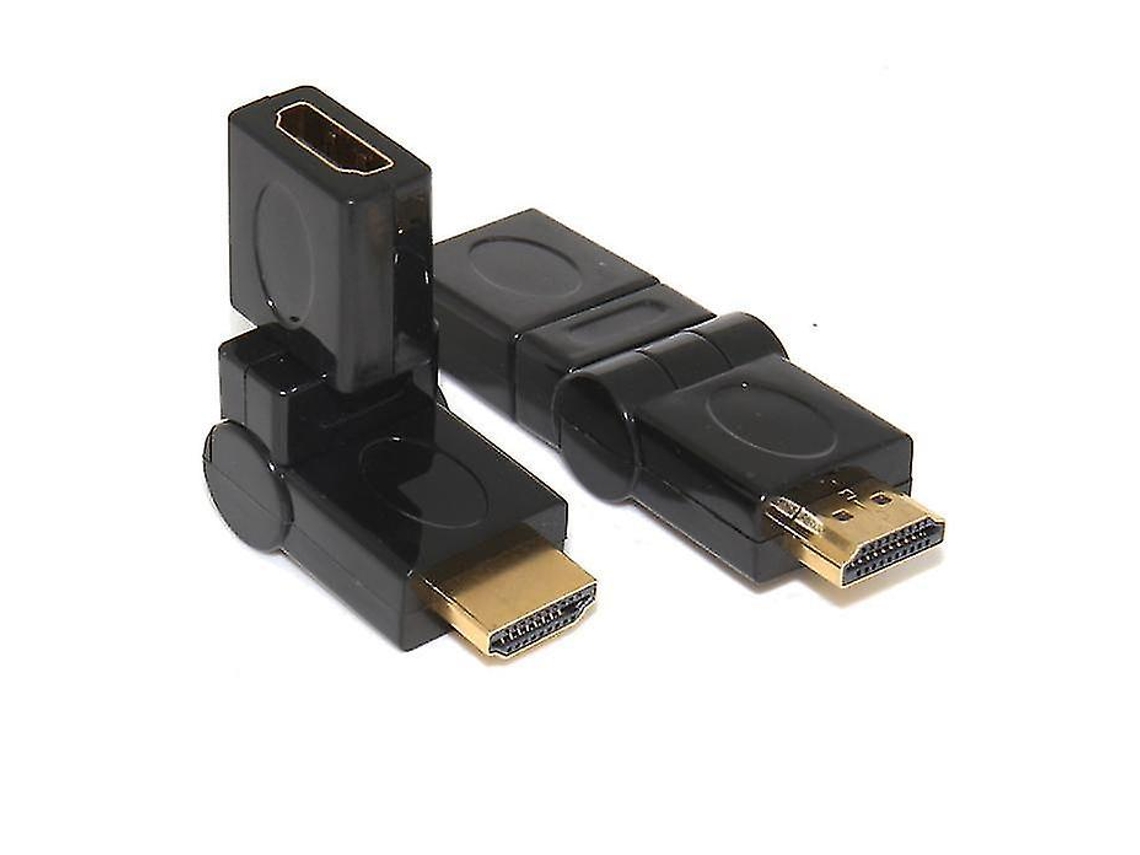 Coluna Adaptador giratório de 10 unidades HDMI 1.4 tipo HDMI macho para fêmea 90 180 360 graus