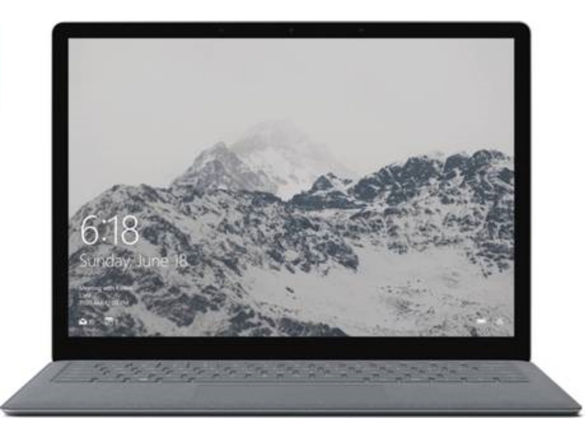 MICROSOFT Surface Laptop (13.5'' - Intel Core i5-7200U - 4 GB RAM - 128 GB SSD - Intel HD Graphics 620) Platina