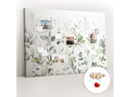 Lousa De Cortiça Plantas E Folhas Para A Sala De Estar Espelharte (140x100 Cm)