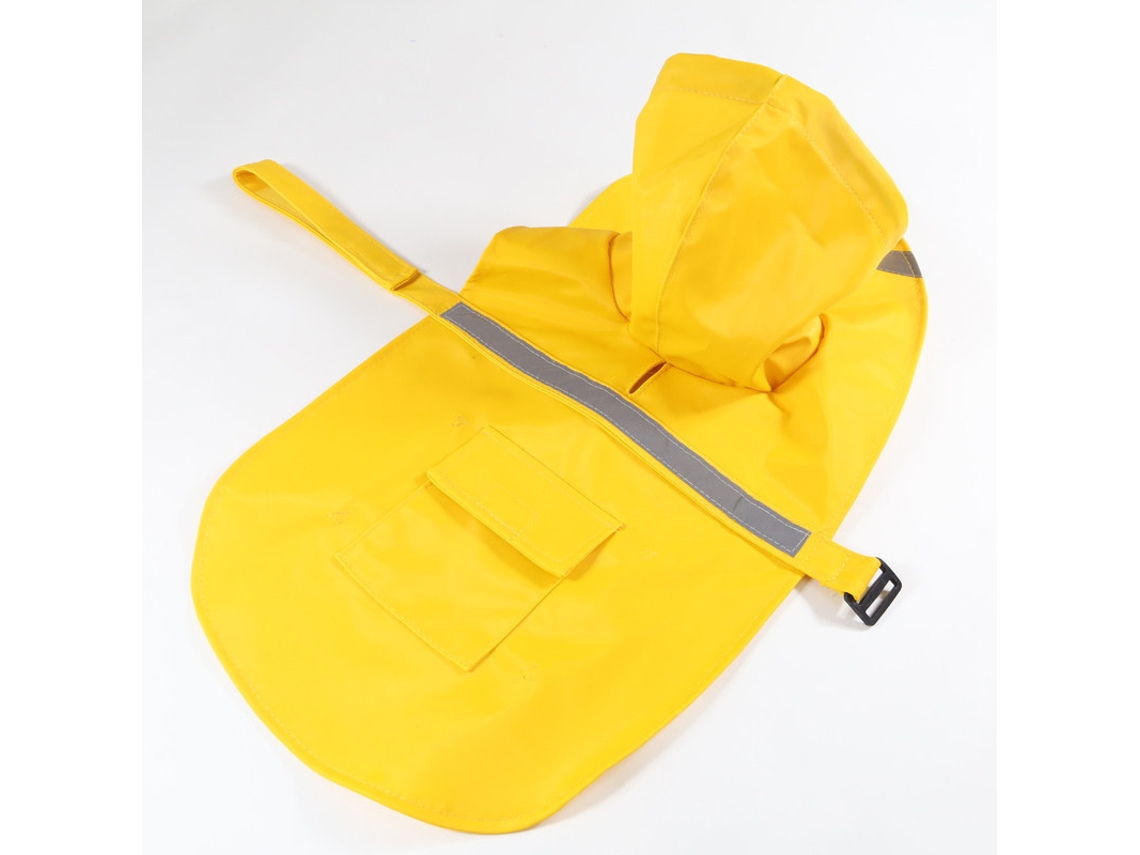 Capa De Chuva Canina, Com Capuz, Em Pu