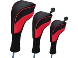 Conjunto de 3 Capas para Tacos de Golfe, Compatíveis com Cabeças Pilot 1/3/5 e Fairway Woods | S/MARCA