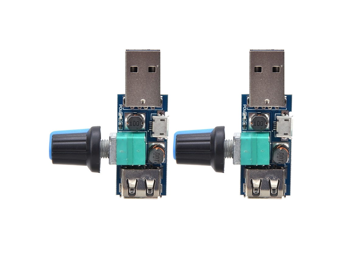 Controlador de Velocidade Ventilador Usb Dc4~12v 5w 2pcs