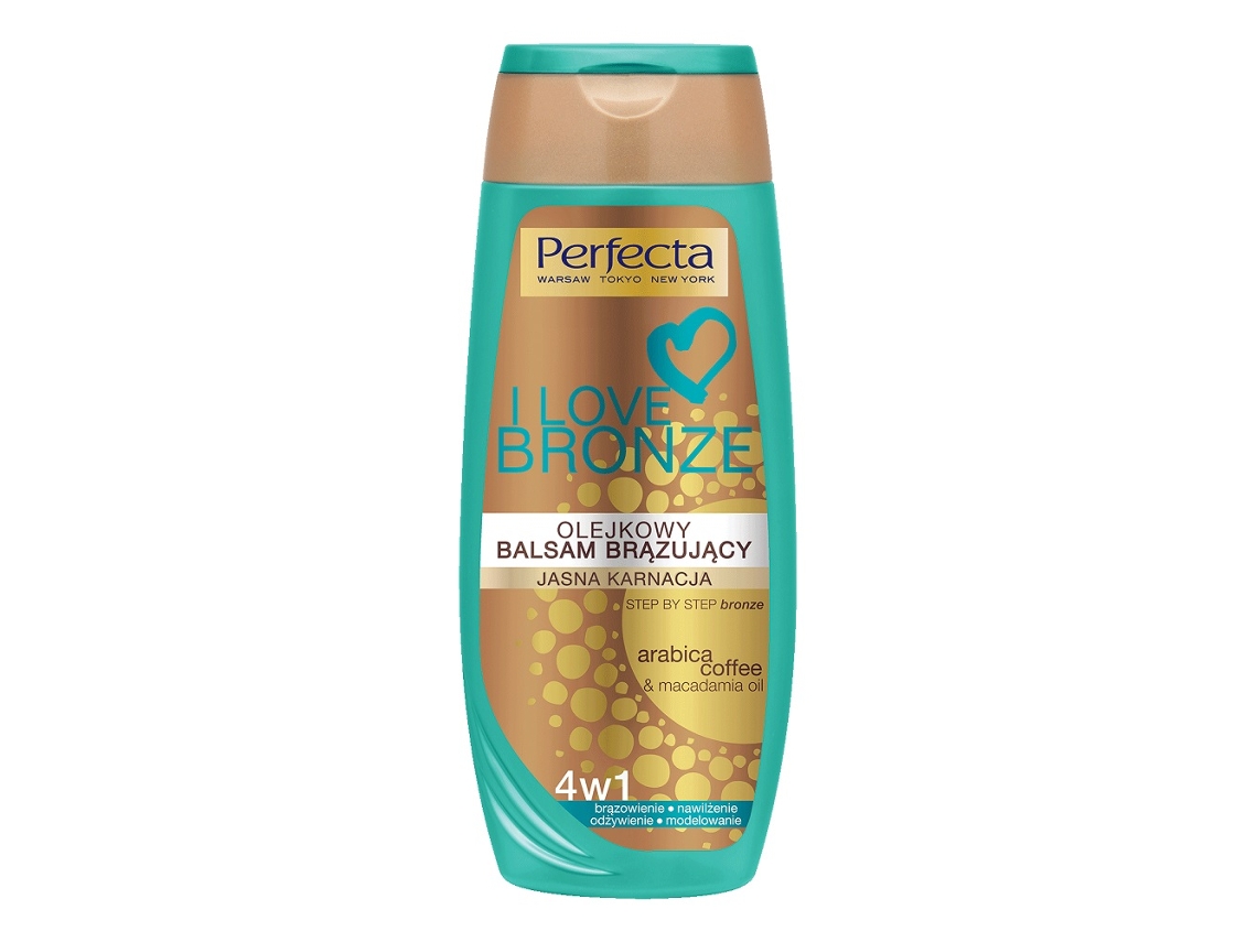 Perfeito Óleo Bronzeador 4 Em 1 Para Peles Claras, 250ml Perfecta