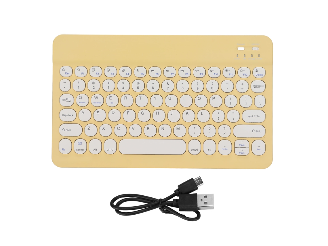 Teclado Sem Fio com Conexão Estável para Celular Tablet Laptop | S/MARCA
