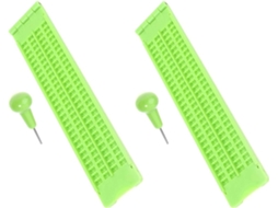 Prancheta Braille Dupla SFUSHOS com 4 Linhas e 28 Células, Caneta, Portátil