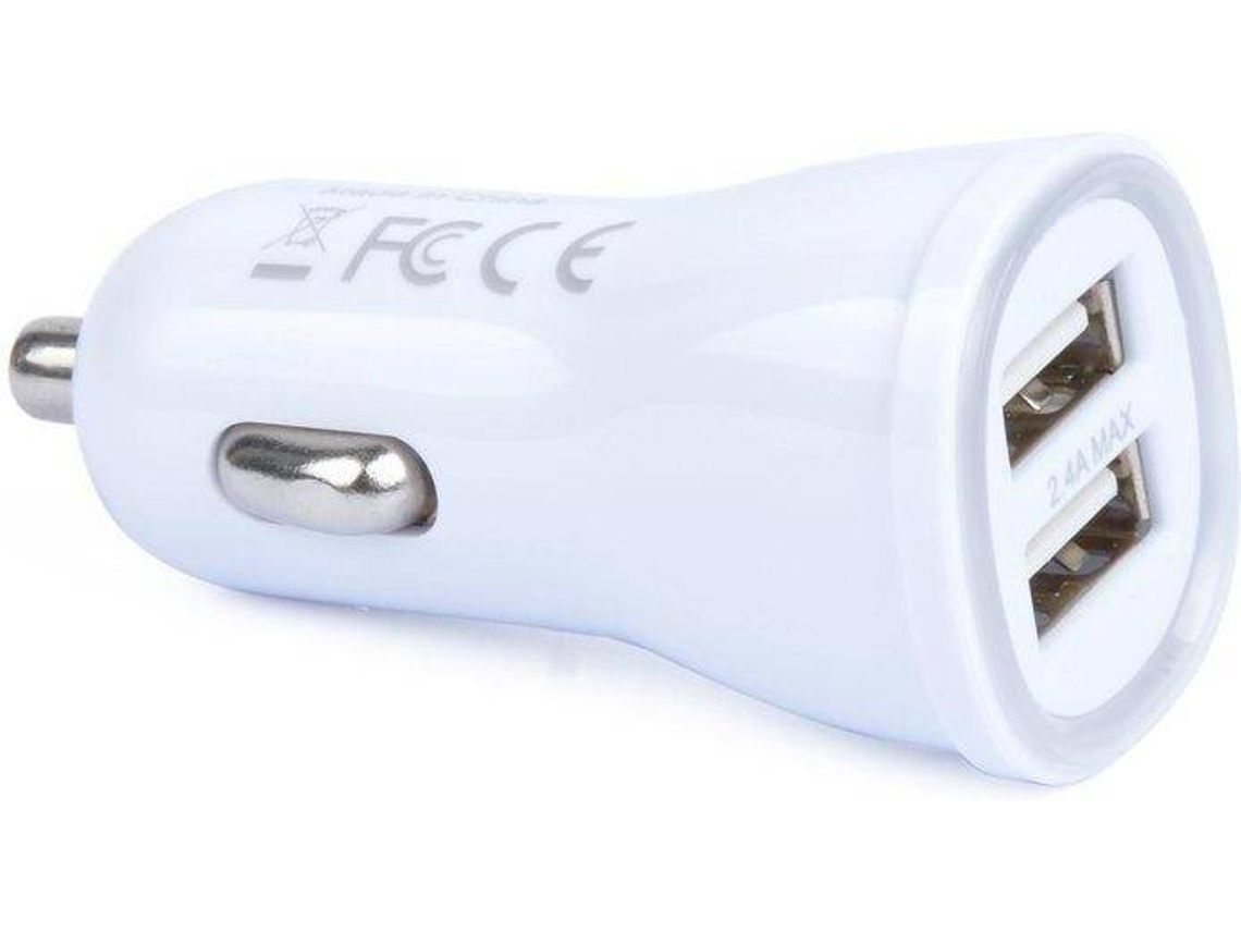 Carregador Isqueiro INF CC-HN0524 2USB (2.4A - USB - Branco)