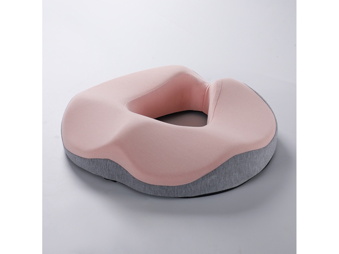 Almofada De Assento Ergonómica Em Espuma Viscoelástica, Rosa Elysve