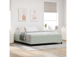 Vidaxl Estrutura Da Cama Cinzento-claro 180 X 200 Cm Tecido